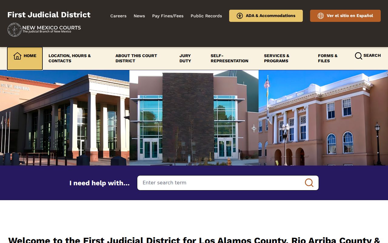 Santa Fe County criminal court cases at the First Judicial District Court