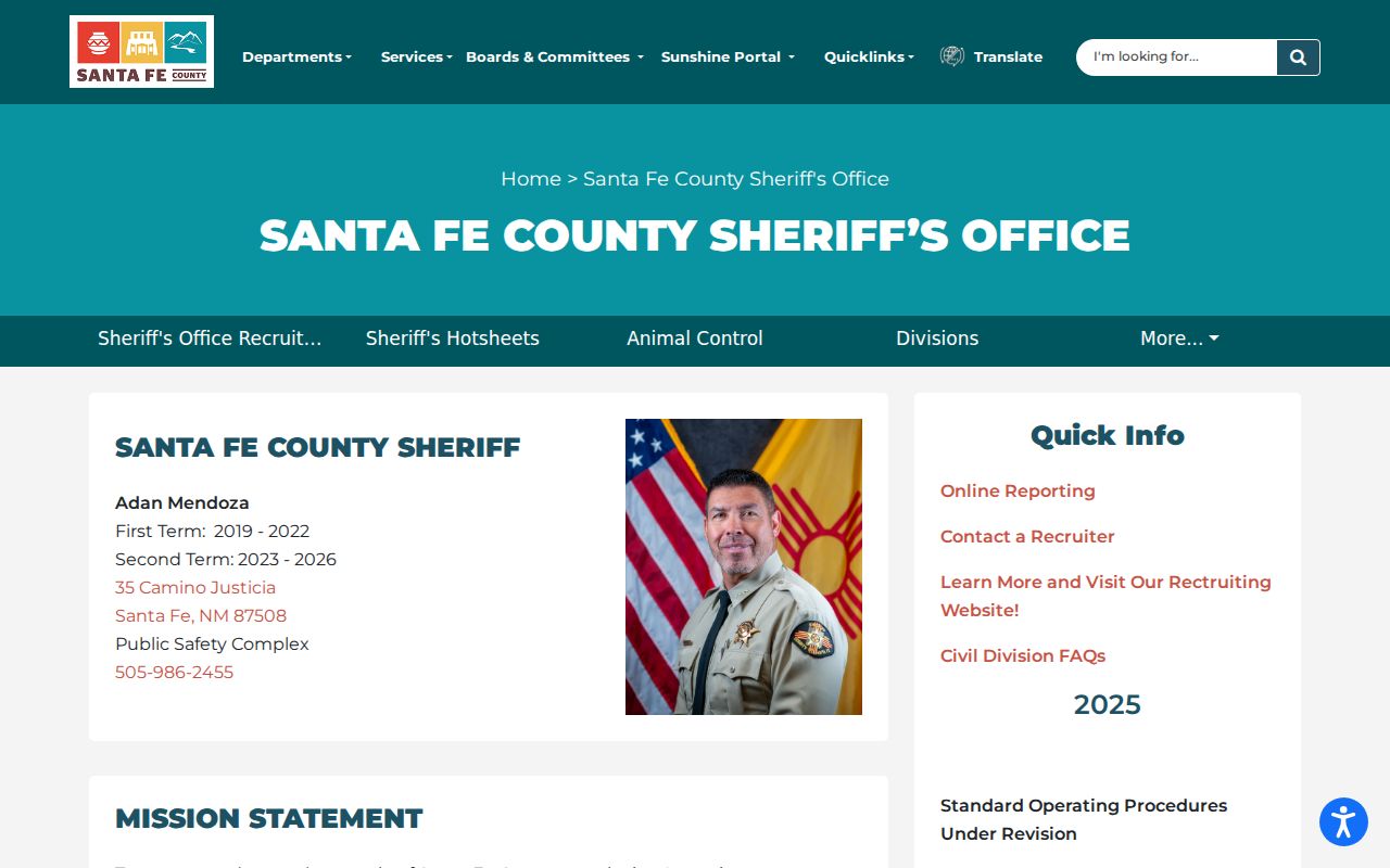 Santa Fe County sheriff's office